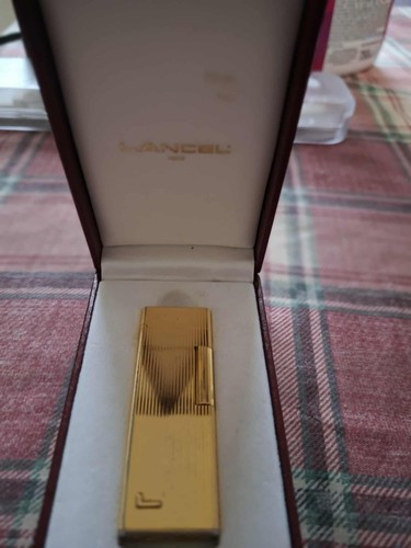 Accendino placcato oro lancel - accendino,